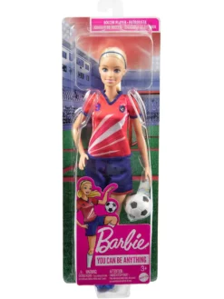 Mattel Spielwaren Barbie Fußballspielerin-Puppe, Blond, Trikot Mit Der Nummer 9, Fußball, Stollenschuhe, Stutzen, Für Kinder Ab 3 Jahre Ankleidepuppen Fußball Puppen Ankleidepuppen Fball Spielzeuge 2 3 4 5 6 7 8 9 Jährige Mädchen Jungen Kind Kleinkind... -Kinderspielzeug Rabatte 054e0f7dfb702d5b9c40b7195c732b0c