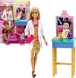 Barbie Kinderärztin Puppe (blond), Spielset Mit Kleinkind -Kinderspielzeug Rabatte 0a40d49ff1587a6f6f8b877e8ef641f8
