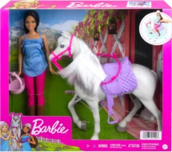 Barbie-Puppe Und Pferd Mit Sattel, Zaumzeug Und Zügel, Geschenk Für Kinder Zwischen 3 Und 7Jahren -Kinderspielzeug Rabatte 0a5c4898f08675e7e4a3c637f1bc59e8