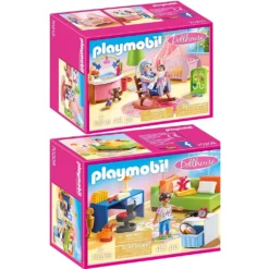PLAYMOBIL 70209 70210 Dollhouse 2er Set Jugendzimm