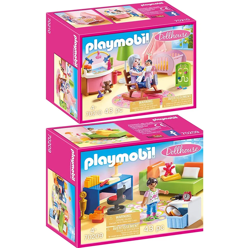 PLAYMOBIL 70209 70210 Dollhouse 2er Set Jugendzimm 3 PLAYMOBIL 70209 70210 Dollhouse 2er Set Jugendzimm