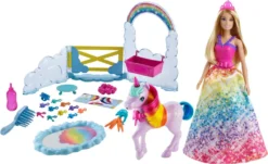 Barbie Dreamtopia Prinzessin Puppe Inkl. Einhorn Mit Farbwechsel, Set
