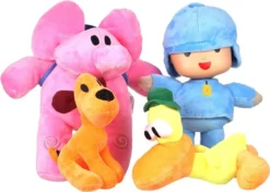 Pocoyo Und Seine Freunde Mini Plüschfiguren Spielzeug Kuscheltiere Weiche Figur Anime Collection Spielzeug 4er-Set