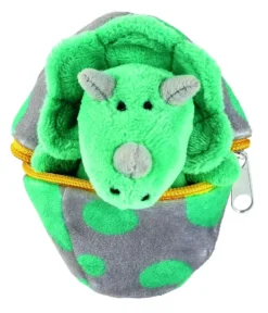 Kuscheltier-Dino In Eierblau/grau 9 Cm