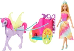 Barbie Dreamtopia Prinzessin Puppe, Pegasus Und Kutsche -Kinderspielzeug Rabatte 18a7f73c03c4769f8d789dd0e5a8ce23