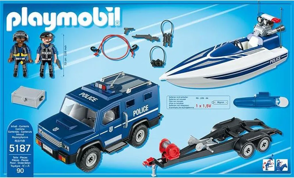PLAYMOBIL 5187 Polizei-Action Mit Truck Und Speedboat 7 PLAYMOBIL 5187 Polizei-Action Mit Truck Und Speedboat – Bild 5
