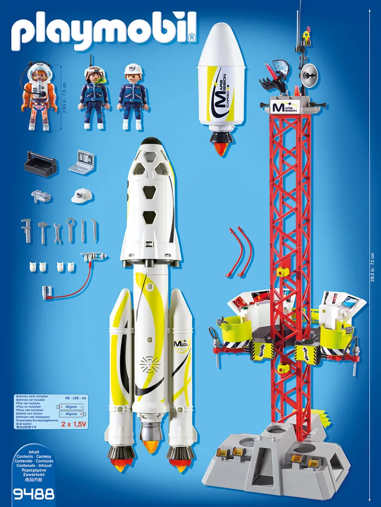 PLAYMOBIL 9488 Mars-Rakete Mit Startrampe 4 PLAYMOBIL 9488 Mars-Rakete Mit Startrampe – Bild 2