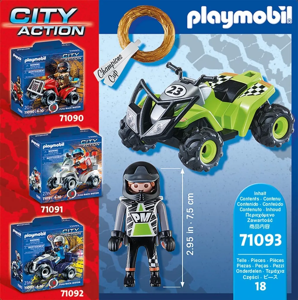 PLAYMOBIL City Action Racing- Speed Quad 71093 5 PLAYMOBIL City Action Racing- Speed Quad 71093 – Bild 3