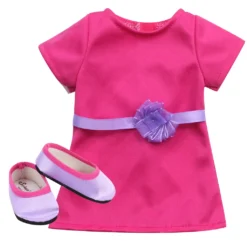 Sophia's - 18 "Puppe - Chloe Blonde Vinyl Puppe In Heißen Rosa Kleid & Lila Satinschuhen - Rouge -Kinderspielzeug Rabatte 1d226a62f8720e900ed4eb57fd90f857