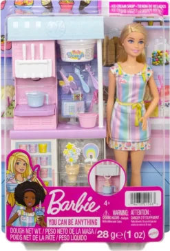 Barbie Eisdiele Mit Puppe (blond), Barbie Set Inkl. Zubehör, Anziehpuppe -Kinderspielzeug Rabatte 1d72f780722601b77482dad84f65ca30