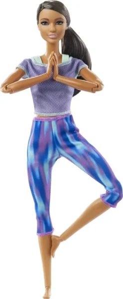 Barbie Made To Move Puppe (Afro-Style) Im Lila Yoga Outfit -Kinderspielzeug Rabatte 1dd0120d2667c7a8b8fd2abb7bdf2067