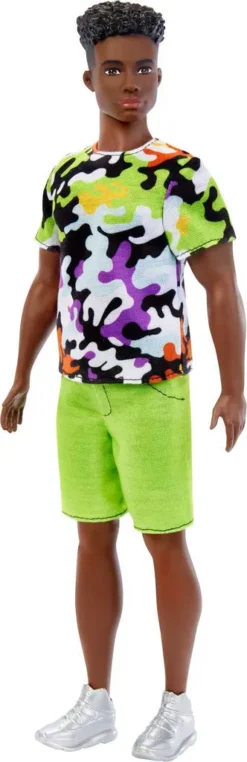 Barbie Ken Fashionistas Puppe, Athletisch, Schwarzes Lockiges Haar, Buntes Shirt, Grüne Shorts, Turnschuhe, Für Kinder Von 3 Bis 8 Jahren 12 Barbie Ken Fashionistas Puppe, Athletisch, Schwarzes Lockiges Haar, Buntes Shirt, Grüne Shorts, Turnschuhe, Für Kinder Von 3 Bis 8 Jahren -Kinderspielzeug Rabatte 1e12f0c023b1618ce35f3b2edb129a94
