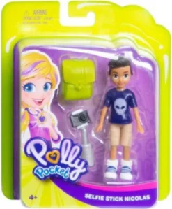 MATTEL FTP72 Polly Pocket Nicolas Mit Selfie-Stick