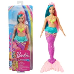 Barbie Dreamtopia Meerjungfrau Puppe (türkis- Und Pinkfarbenes Haar), Anziehpuppe -Kinderspielzeug Rabatte 26285b007e2ef5a4c72b7fb3d591b164