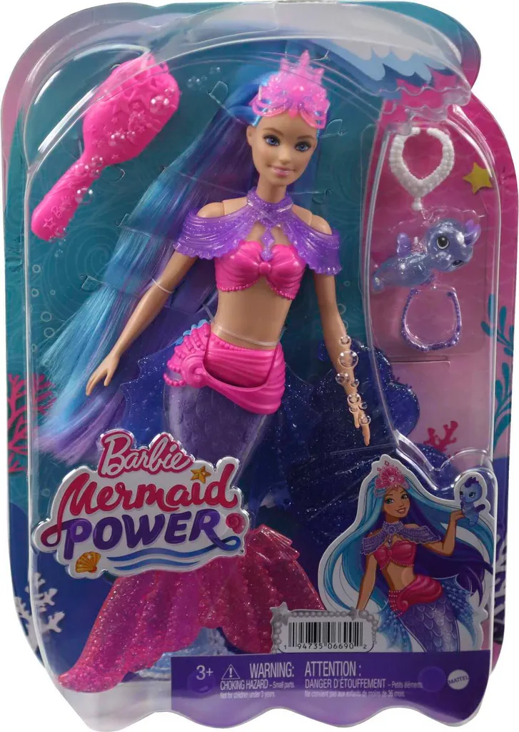 Barbie "Meerjungfrauen Power" Malibu Puppe (blaue Haare) Mit Zubehör 8 Barbie "Meerjungfrauen Power" Malibu Puppe (blaue Haare) Mit Zubehör – Bild 6