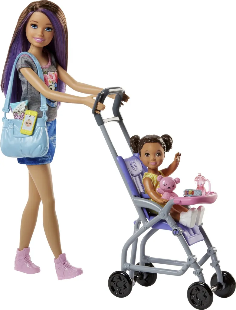 Barbie "Skipper Babysitters Inc." Puppen Und Kinderwagen Spielset 3 Barbie "Skipper Babysitters Inc." Puppen Und Kinderwagen Spielset