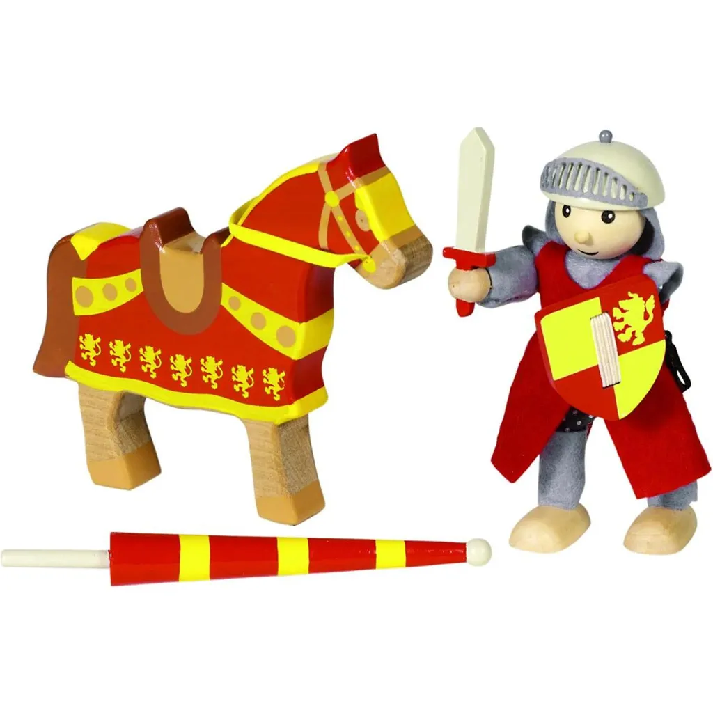 Goki 51720 Biegepuppe Ritter Artus, Mehrfarbig (1 Set) 5 Goki 51720 Biegepuppe Ritter Artus, Mehrfarbig (1 Set) – Bild 3