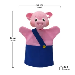 Handpuppe Märchenfiguren, Schwein 26 Cm, Blau, 22652B -Kinderspielzeug Rabatte 2d2ee76417ad7370c33fd29625bcc1d7