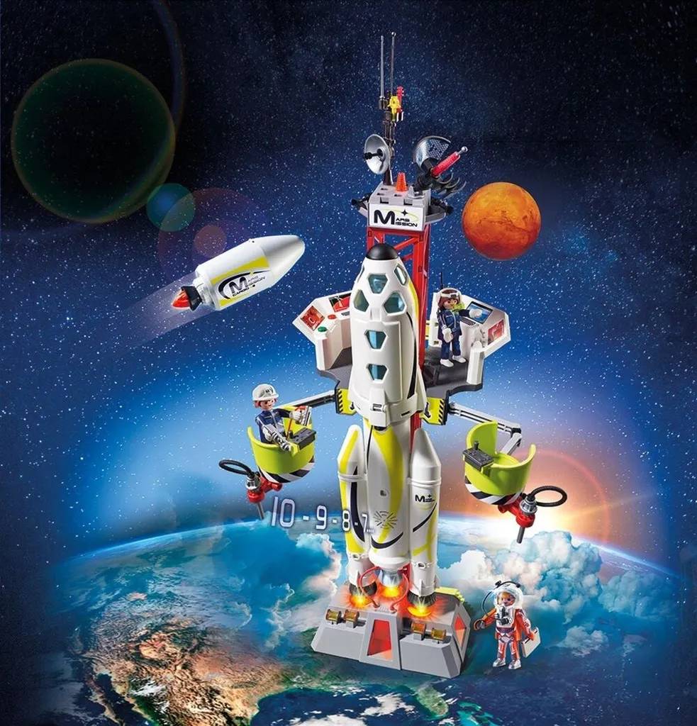 PLAYMOBIL 9488 Mars-Rakete Mit Startrampe 5 PLAYMOBIL 9488 Mars-Rakete Mit Startrampe – Bild 3
