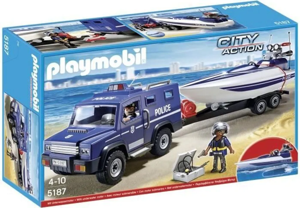 PLAYMOBIL 5187 Polizei-Action Mit Truck Und Speedboat 8 PLAYMOBIL 5187 Polizei-Action Mit Truck Und Speedboat – Bild 6