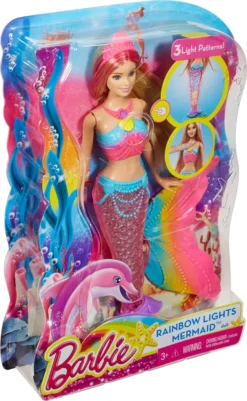 Barbie Dreamtopia Regenbogenlicht-Meerjungfrau Puppe (blond) -Kinderspielzeug Rabatte 3101b295eedf4c5ddf9216a6f1cc235a