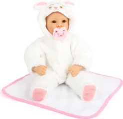 Small Foot 11498 Babypuppe Lämmchen Mit Weichem Körper, Inkl. Kuscheldecke, Strampler Und Schnuller, 40 Cm, Ab 2 Jahren -Kinderspielzeug Rabatte 313700d038725f7d6d31b71fec1d6ad9