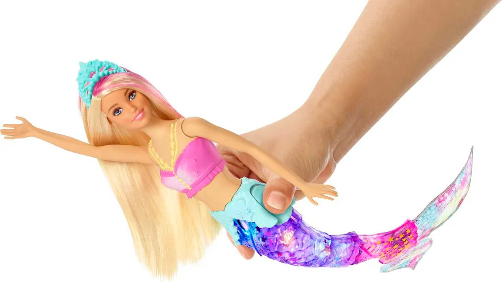 Barbie Dreamtopia Glitzerlicht Meerjungfrau Puppe (blond), Anziehpuppe 5 Barbie Dreamtopia Glitzerlicht Meerjungfrau Puppe (blond), Anziehpuppe – Bild 3