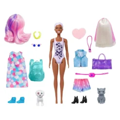 Mattel Barbie Day-to-Night Color Reveal Puppe 25 Überraschungen Wechseloutfits