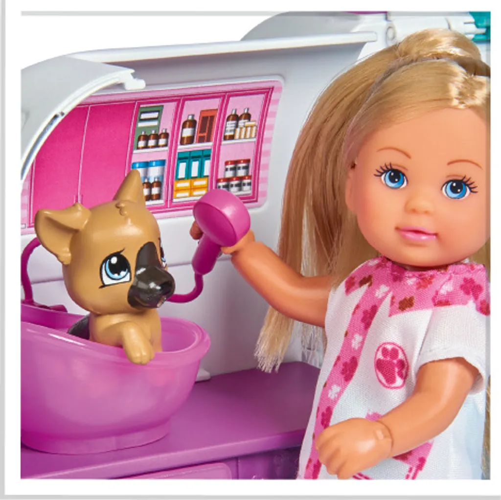 SIMBA TOYs Simba Spielset Evi Love 2-in-1 Tier-Mobil 12 Cm Weiß 18 SIMBA TOYs Simba Spielset Evi Love 2-in-1 Tier-Mobil 12 Cm Weiß – Bild 16