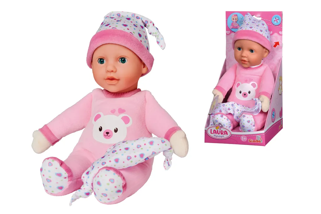 SIMBA TOYs Simba 105140002 - Laura Nachtlicht, Weichkörperpuppe Mit Licht Und Melodie 4 SIMBA TOYs Simba 105140002 - Laura Nachtlicht, Weichkörperpuppe Mit Licht Und Melodie – Bild 2
