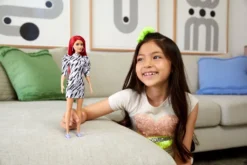 Barbie Fashionistas Puppe (rothaarig) Im Gemusterten Puff-Ärmel Kleid -Kinderspielzeug Rabatte 38f5d2d7bb8ce07f87c12f1f72c8dc06