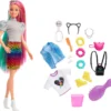 Barbie Leoparden Regenbogen-Haar Puppe Mit Farbwechseleffekt, 16 Zubehörteilen -Kinderspielzeug Rabatte 396efd3f790163797e43f38752e51a60