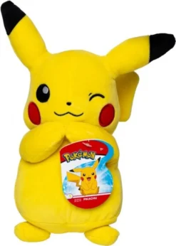 JAZWARES Pokemon Plüschfigur Wave 8 (20cm) , Charakter :Pikachu Zwinkernd -Kinderspielzeug Rabatte 3c8110a6f47f48211855ead00c769c45