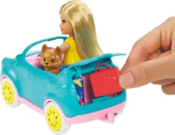 Barbie Chelsea Camper Spielset Mit Puppe (blond) Und Hund, Anziehpuppe -Kinderspielzeug Rabatte 41642338de112cd9ba82b762bb66e3df
