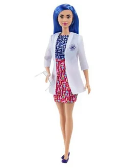 MATTEL HCN11 Barbie Wissenschaftlerin Puppe (blaue Haare) -Kinderspielzeug Rabatte 416c8a01de0f8693c89254c195354750
