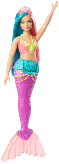 Barbie Dreamtopia Meerjungfrau Puppe (türkis- Und Pinkfarbenes Haar), Anziehpuppe -Kinderspielzeug Rabatte 46f43707ee242c499f79e82cd17575dd