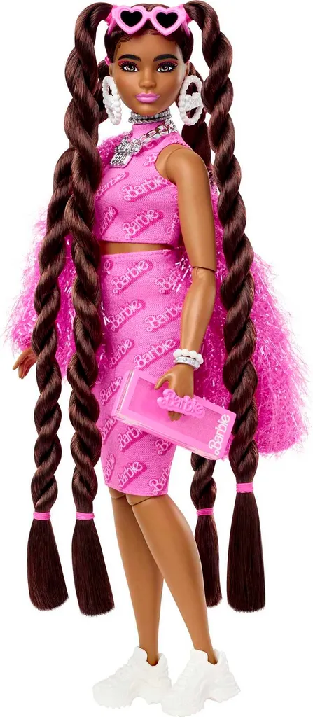 Barbie Extra Puppe Mit 1980s Barbie Logo (brünett) 8 Barbie Extra Puppe Mit 1980s Barbie Logo (brünett) – Bild 6