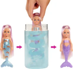 Barbie Color Reveal Puppe Meerjungfrau, Chelsea Farbwechsel, Anziehpuppe -Kinderspielzeug Rabatte 49fa954e4b8a9b8a90a2699c9f24d4ee