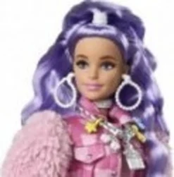 Barbie Extra Puppe Mit Lila-welligen Haaren -Kinderspielzeug Rabatte 4bb51f6ed31e0f7a648499e3d21af026
