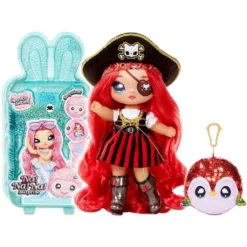 MGA Entertainment Na! Na! Na! Surprise 2-in-1 Pom Doll- Becky Buckaneer For Sidekick, Mini-Puppe, Weiblich, 5 Jahr(e), Mädchen, 190 Mm, Mehrfarbig