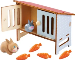 HABA 303094 - Little Friends, Hasenstall Mit Hase Mimi 4010168229188