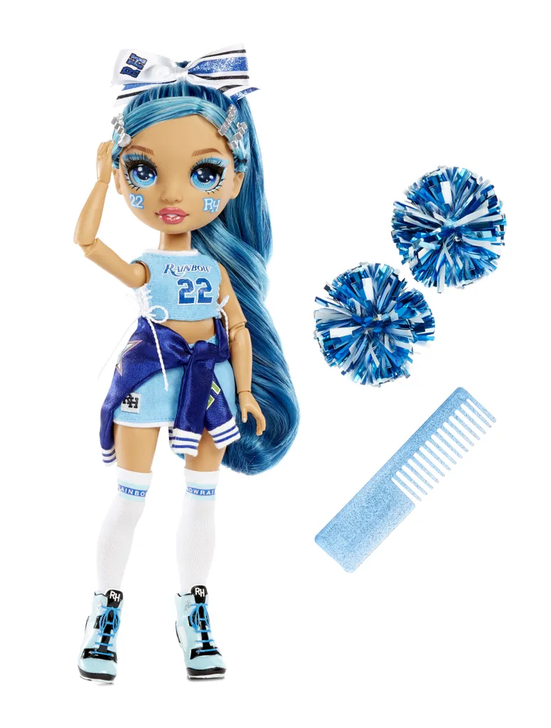 MGA Entertainment 572077EUC Rainbow High Cheer Doll - Skyler Bradshaw (Blue) 3 MGA Entertainment 572077EUC Rainbow High Cheer Doll - Skyler Bradshaw (Blue)