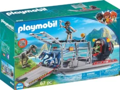 PLAYMOBIL 9433 Propellerboot Mit Dinokäfig