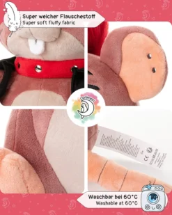 Ed, Die Punk-Ratte | 26cm Plüschie Stofftier, Plüschtier, Ratten-Kuscheltier, Braun Rot Schwarz -Kinderspielzeug Rabatte 51a7656e652a87a855a685e2f2490e5f