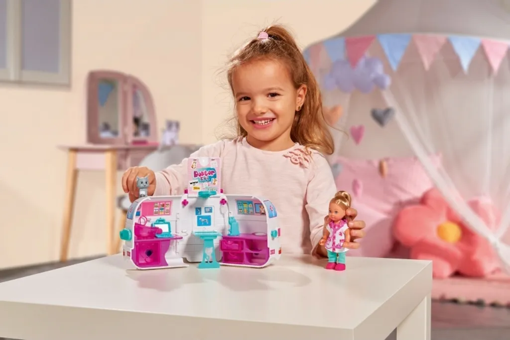 SIMBA TOYs Simba Spielset Evi Love 2-in-1 Tier-Mobil 12 Cm Weiß 14 SIMBA TOYs Simba Spielset Evi Love 2-in-1 Tier-Mobil 12 Cm Weiß – Bild 12