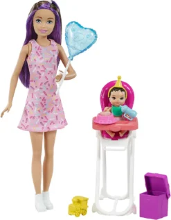 Barbie Skipper Babysitter Puppe, Geburtstag-Spielset Mit Farbwechsel -Kinderspielzeug Rabatte 548f5f75fa6224b2d5062ae736bba122