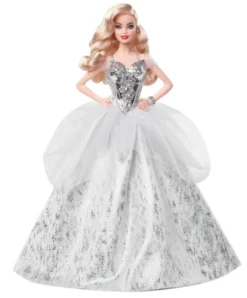Barbie Signature Holiday Doll Wavy Blonde Barbie Puppe