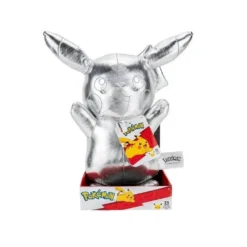 JAZWARES Pokemon Plüschfigur - Pikachu Jubiläum Select (silber, 30cm) Kuscheltier Stofftier Plüschtier -Kinderspielzeug Rabatte 5b9b04263b4d7e46488e76de6ae4fbdc