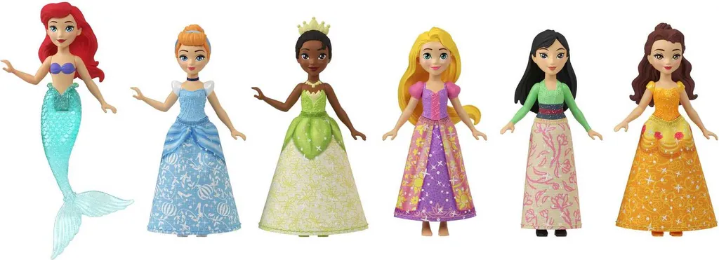 Disney Princess-Spielzeug, 6 Kleine Puppen Mit Accessoires 3 Disney Princess-Spielzeug, 6 Kleine Puppen Mit Accessoires