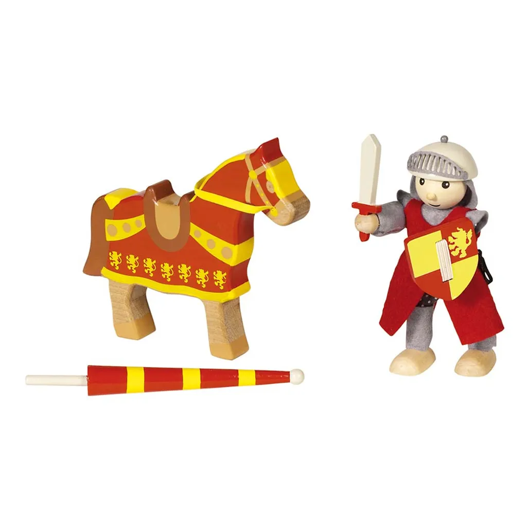 Goki 51720 Biegepuppe Ritter Artus, Mehrfarbig (1 Set) 4 Goki 51720 Biegepuppe Ritter Artus, Mehrfarbig (1 Set) – Bild 2